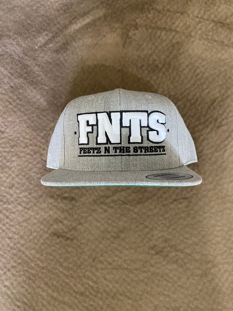 Gray & White Snapback