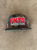 Camo & Red Snapback