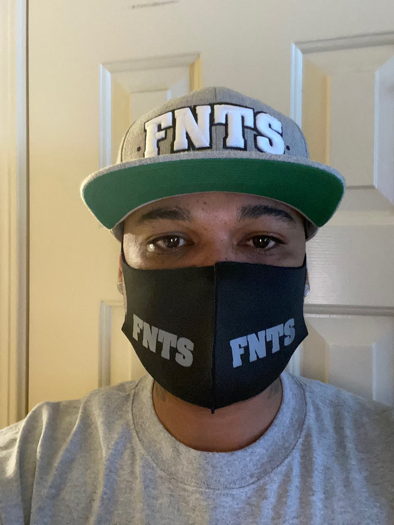 Black Face Mask w/(gray or Red) FNTS Logo