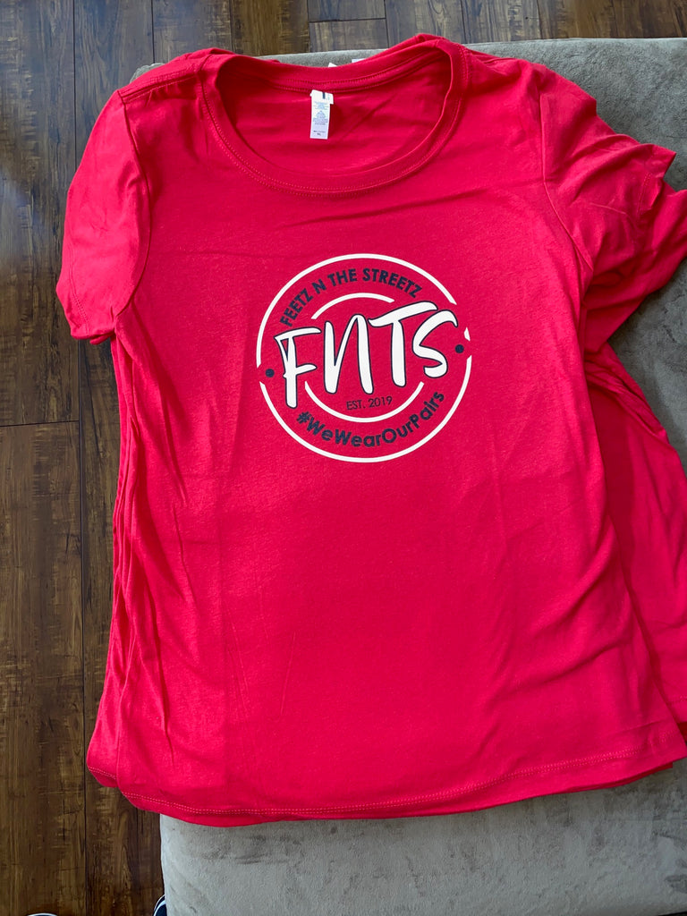 Red & White Women's T-Shirt