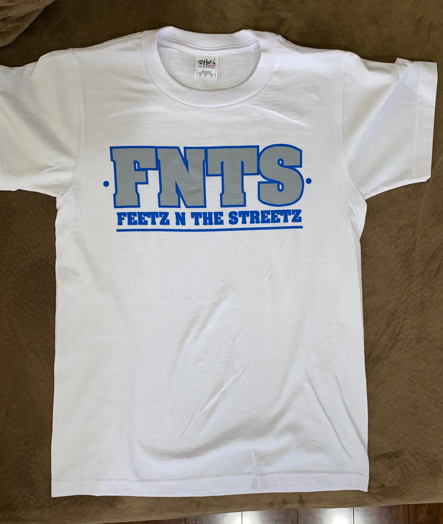 White , Grey & Royal Blue T-Shirt