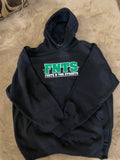 Black & Kelly Green Hoodie