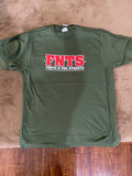 Military Green & Red T-Shirt