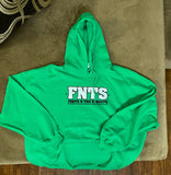 Kelly Green & White Hoodie