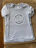 Grey & White Women's T-Shirt