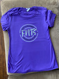 Purple & White Women's T-Shirt