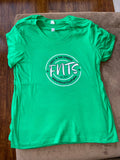 Kelly Green & White Women's T-Shirt