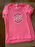 Pink & White Women's T-Shirt