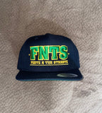 Black Snapback Kelly Green & Yellow